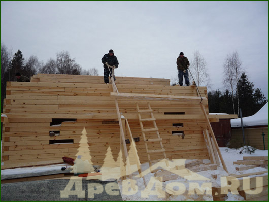 Дом из бруса , Московская область. 1