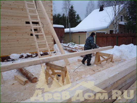 Дом из бруса , Московская область. 6