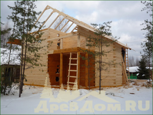 Дом из бруса , Московская область. 14