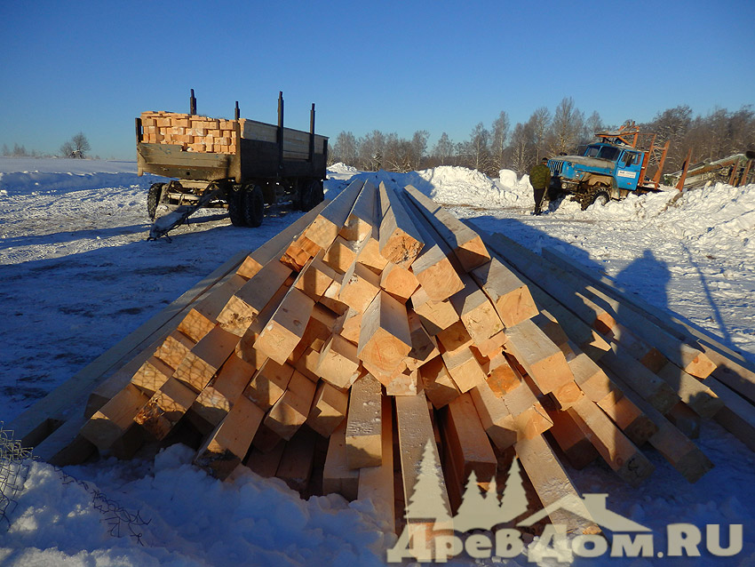 Дом из бруса, Тульская область 1