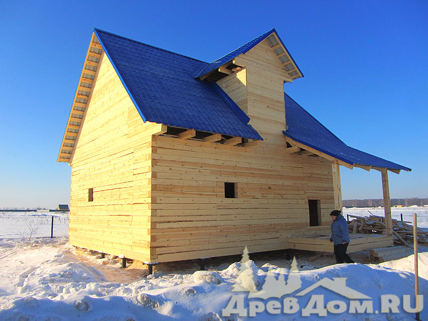 Дом из бруса, Московская область