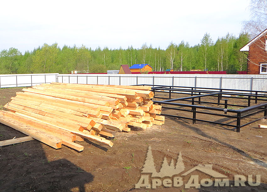 Дом из бруса, Московская область. 1