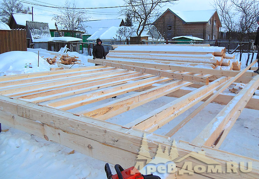 Дом из бруса, Московская область. 1