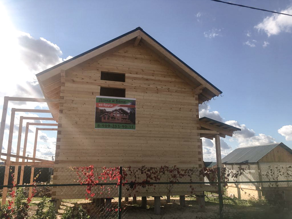 Дом из бруса с отделкой, Можайский район, ДНП Вороново 14