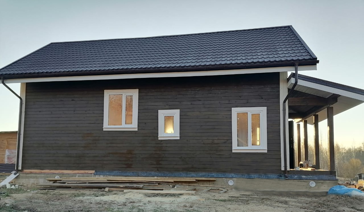 Дом из бруса, Новгородская область , д. Вельё-Станы 4