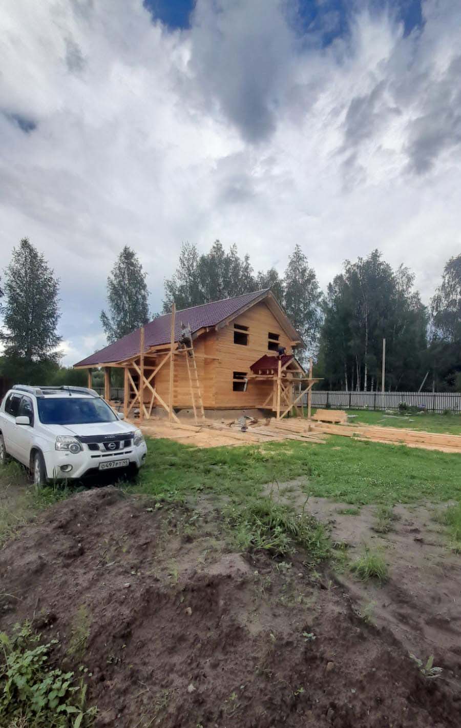 Дом из бруса с отделкой Дмитровский р-он д. Морозово 17