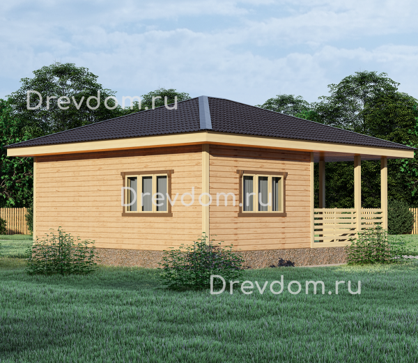 Б-19. Баня из бруса 54,4 м.кв. (Фото 3)
