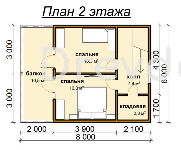 Б-30. Баня из бруса 84 м.кв. (Фото 5)