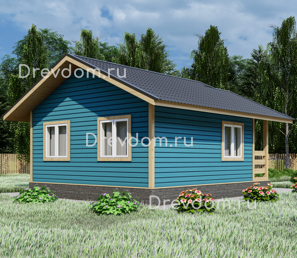 ДБ-1. Дом из бруса 39,9м.кв. 6х5. Заказать строительство дома из бруса ...
