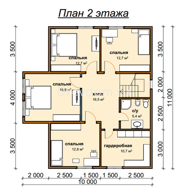 ДБ-101. Дом из бруса 191 м.кв. (Фото 5)