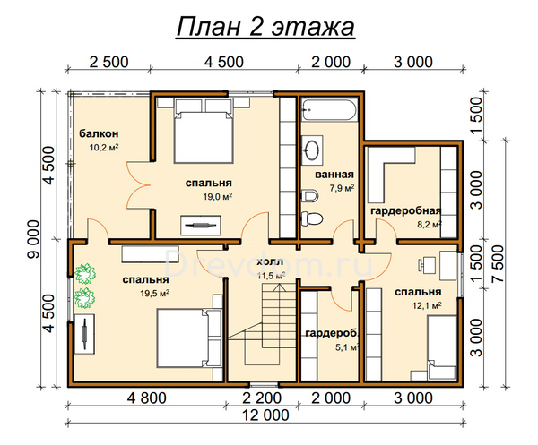 ДБ-104. Дом из бруса 211 м.кв. (Фото 5)