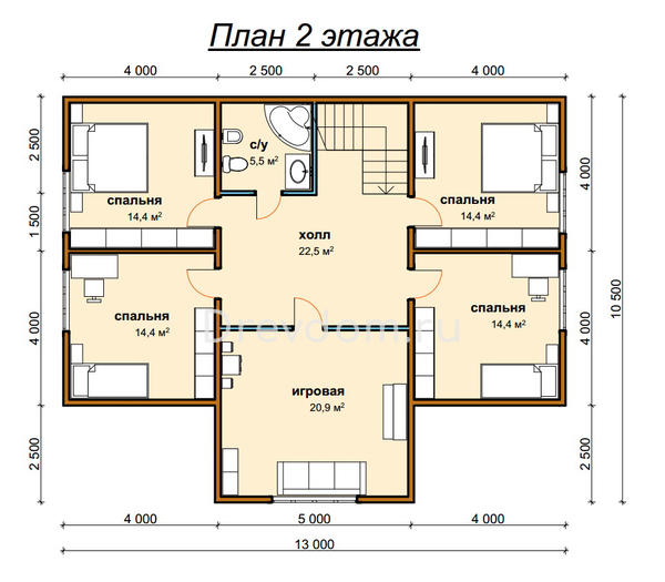 ДБ-112. Дом из бруса 238 м.кв. (Фото 5)