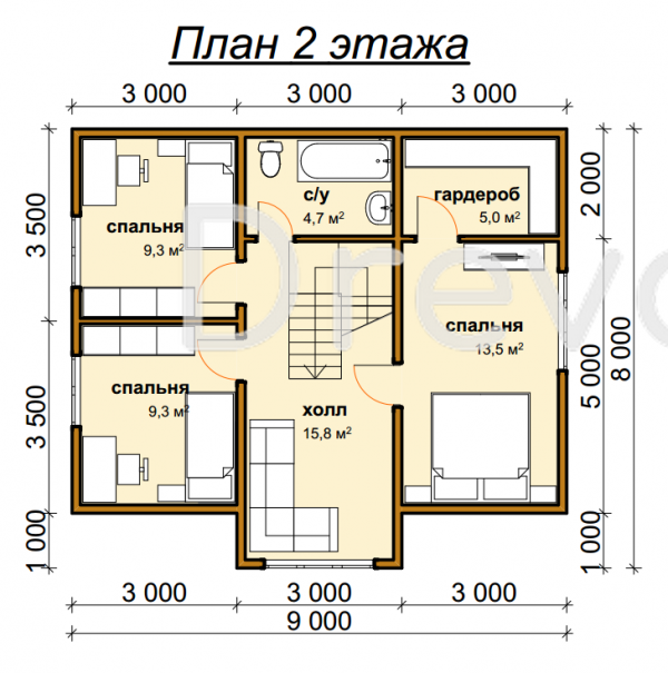 ДБ-139. Дом из бруса 116 м.кв. (Фото 5)