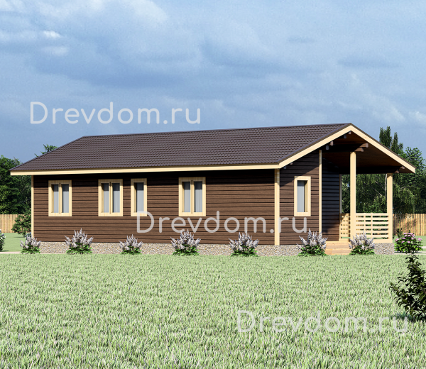 ДБ-163. Дом из бруса 84 м.кв. (Фото 3)