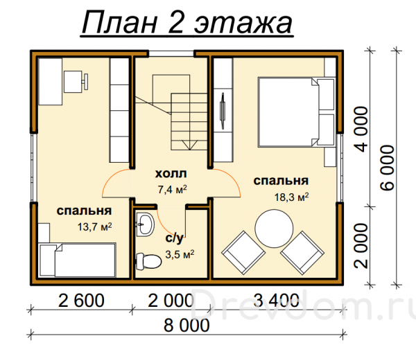 ДБ-26. Дом из бруса 94 м.кв. (Фото 5)
