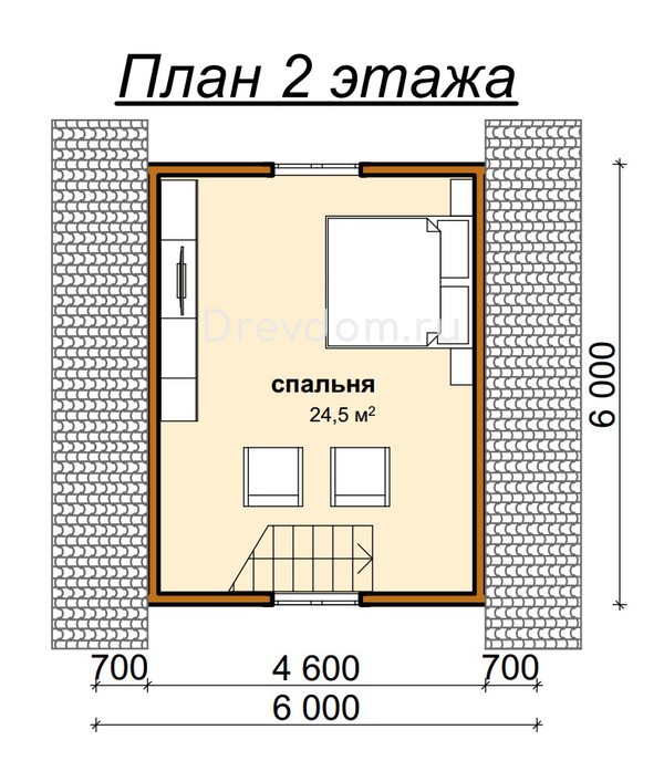 ДБ-3.Дом из бруса 58 м.кв. (Фото 5)