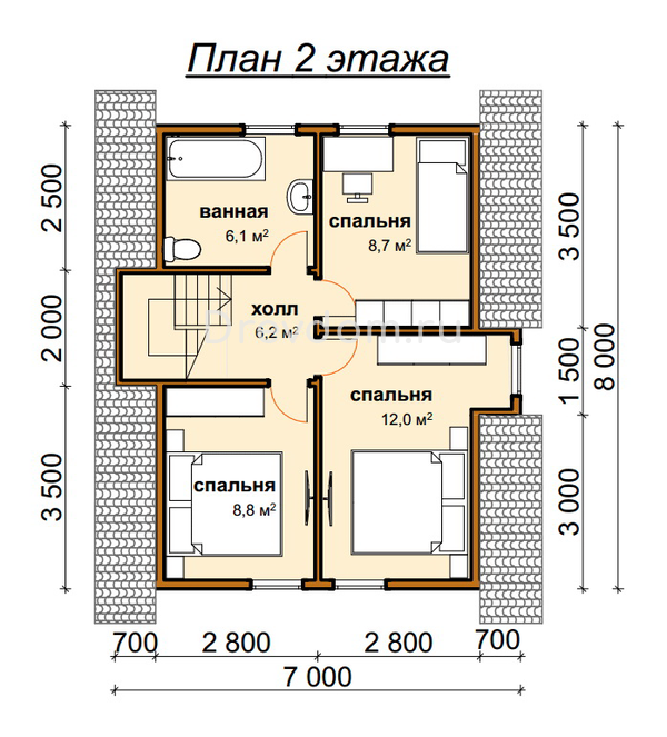 ДБ-34. Дом из бруса 96 м.кв. (Фото 5)