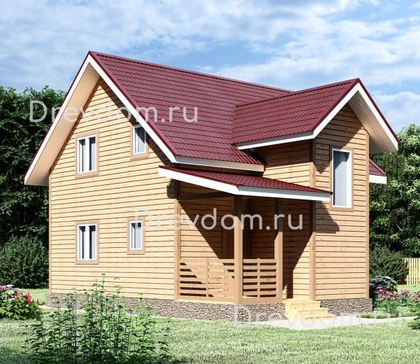 ДБ-41. Дом из бруса 114 м.кв. (Фото 1)