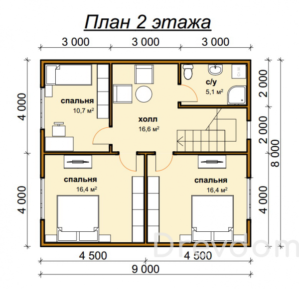 ДБ-65. Дом из бруса 158 м.кв. (Фото 5)