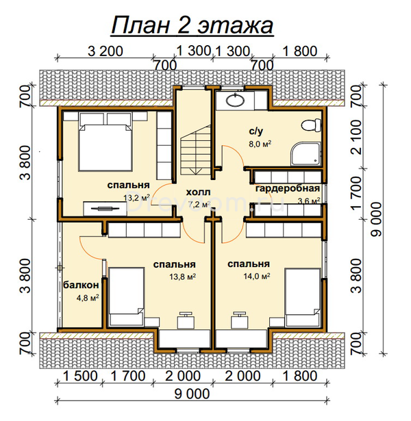 ДБ-69. Дом из бруса 139 м.кв. (Фото 5)