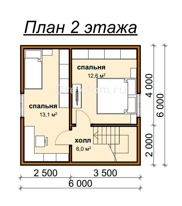 ДБ-7. Дом из бруса 73 м.кв. (Фото 5)