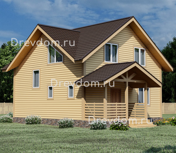 ДБ-90. Дом из бруса 182 м.кв. (Фото 3)