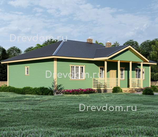 ДБ-95. Дом из бруса 194 м.кв. (Фото 3)