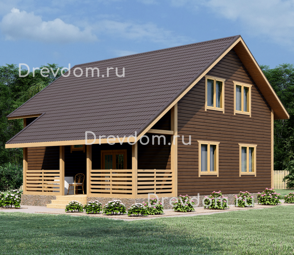 ДБ-96. Дом из бруса 185 м.кв. (Фото 1)